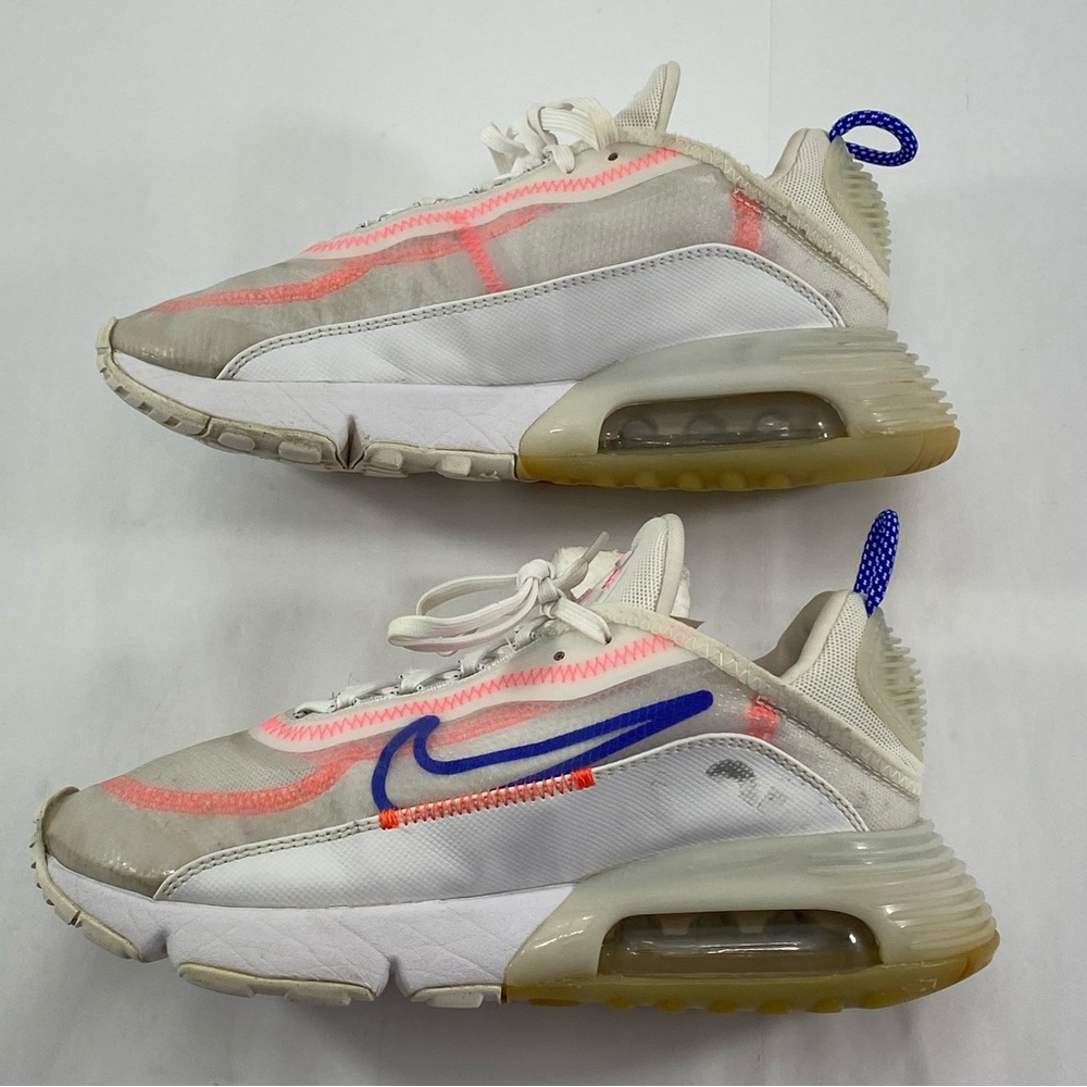 NIKE Air Max 2090 White Racer Blue Flash Crimson CT1290-100 Women’s 7.5